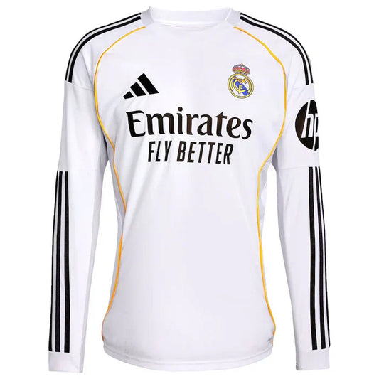 MAILLOT REAL MADRID DOMICILE MANCHES LONGUES 2025/2026